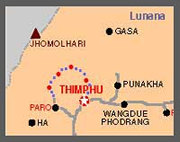 Druk Path Trek Map. 