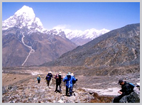 High on the Everest Base Camp trail.