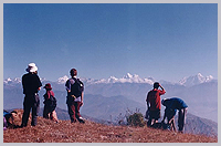 Enjoy Himalayan mountain views.