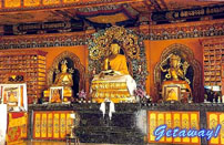 Buddha Statue inside a monastery.